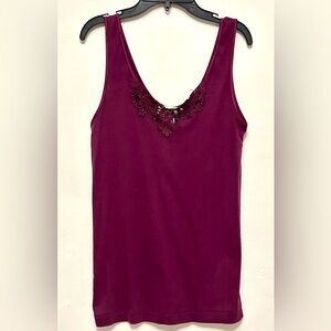 Plum Purple Intimates Nordstrom Sleeveless Tank Top M